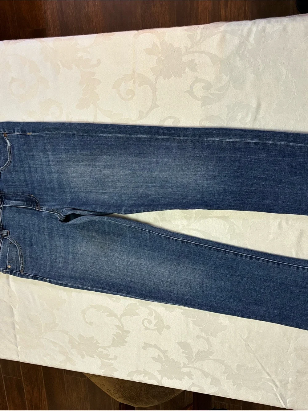 Women's Liverpool Straight Leg Blue Jeans, Petite 8/29, Girlfriend Style